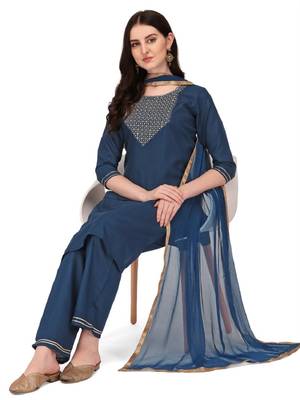 Flute fashion embroidery kurta sets for women 1
