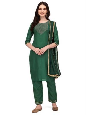 Flute fashion embroidery kurta sets for women 3