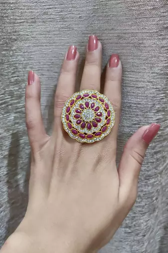 Stone studded ring