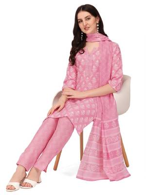 Flute fashion printed kurtaset designs for female 1