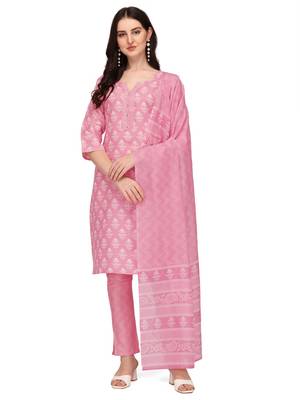 Flute fashion printed kurtaset designs for female 2
