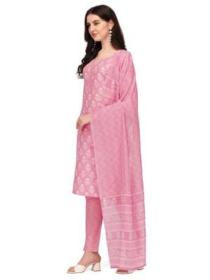 Flute fashion printed kurtaset designs for female 3