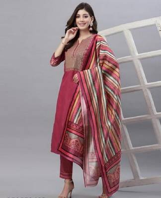 Flute fashion embroidered kurtaset for women 1