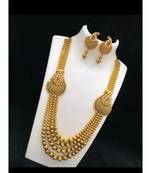 Indian gold plated kundan bridal choker fashion ethnic necklace jewellery set for women