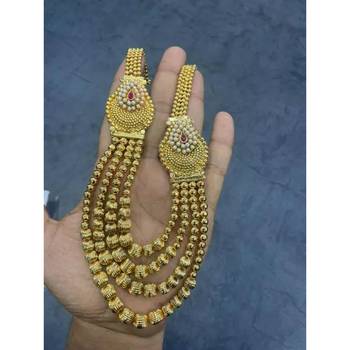 Indian gold plated kundan bridal choker fashion ethnic necklace jewellery set for women 3