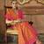 Elora Soft Silk Jacquard Faux Banarasi Weaving Saree For WomenOrange  