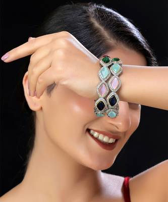 Faux  navratan polki bangles 1