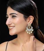 Faux polki kundan earrings