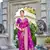 Purple Women Silk Blend Red Woven Design Saree with Blouse For Women