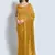 Mustard Sequins Work Party Wear Georgette Saree