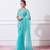 Sky blue mirror work net sarees with un stitched blouse