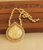 Gold platted lakshmi necklace