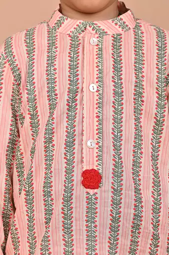 Bourbon printed kurta set