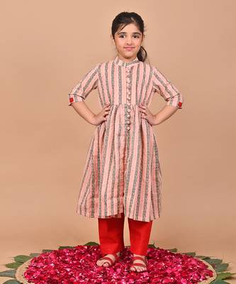 Basil printed cape set 1