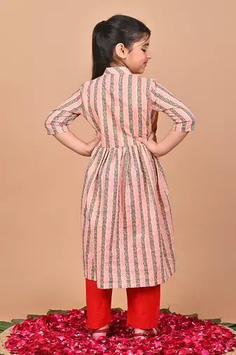 Basil printed cape set
