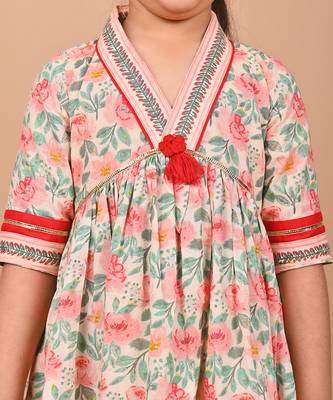 Plum printed kurta set 5