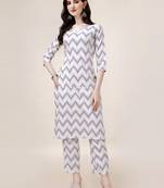 WILNERCROWN Designer  calf length ethnic set kurta, pant  set for women for casual and festive wear