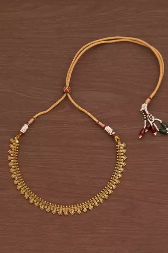 Antique gold choker with dori 