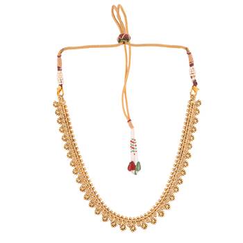 Antique gold choker with dori  3