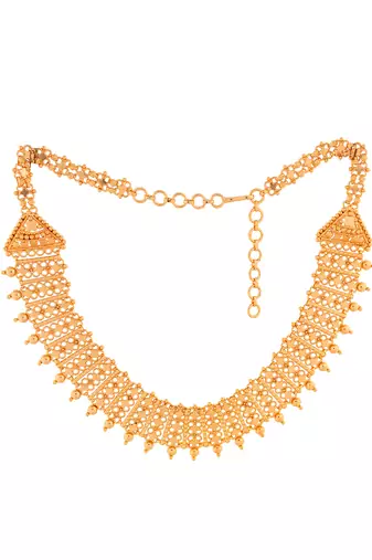 Matt polish necklace and earrings set