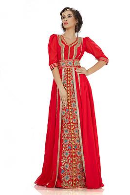 Attractive jacket style moroccan wedding caftan 1