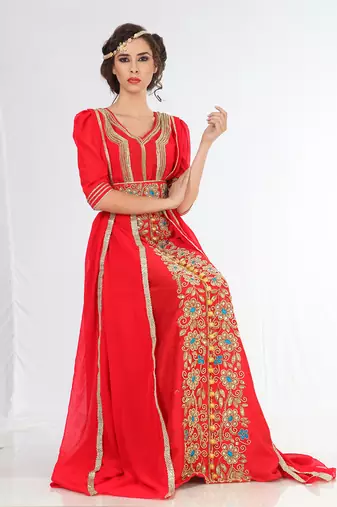 Attractive jacket style moroccan wedding caftan