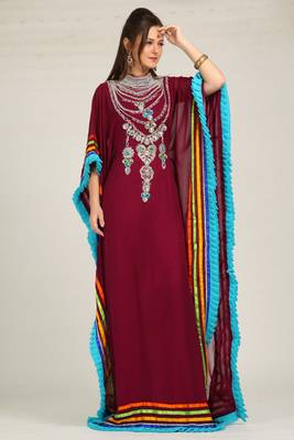 Arabic long maxi party wear kaftan 2