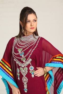 Arabic long maxi party wear kaftan 3