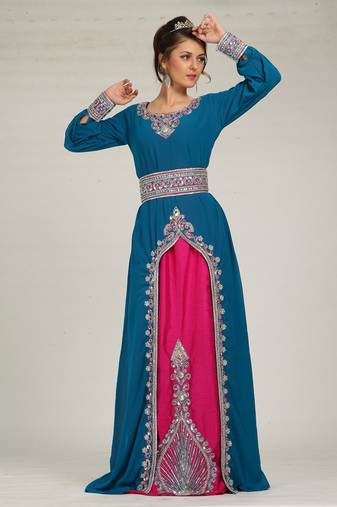 Designer wedding islamic moroccan kaftan