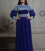 Tantalizing blue maxi full sleeve kaftan