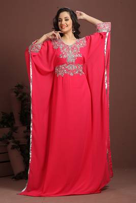Supercool pink designer arabic caftan 1