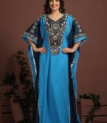 Tantalizing blue maxi kaftan