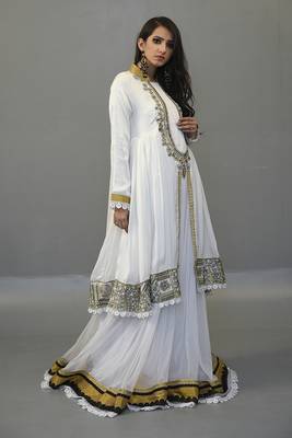 White Designer maxi Dress 3