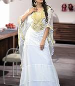 Modest free size kaftan off white