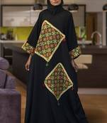 Modest muslim black evening Abaya