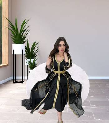 Sale Dress Moroccan Dubai Kaftan Wedding Bridesmaid African Abaya Gown Women Dress 101 2