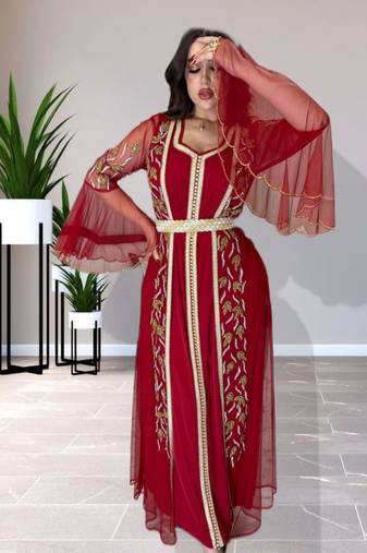 Sale Luxury Dress Moroccan Dubai Kaftan Wedding Bridesmaid African Abaya Gown Women Dress 102