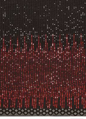Maroon and Black Party Wear Georgette Saree with Stunning Heavy Sequin Embroidery 5