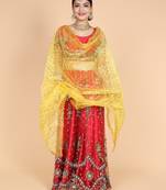 Namaskar Jacquard Embroidered Women Bridal Dupatta
