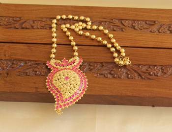 Gold platted mango necklace set 2