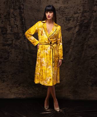 Nargis yellow robe dress 1