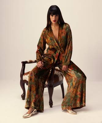 Nargis green co-ord set 2
