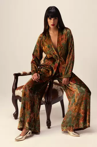 Nargis green co-ord set