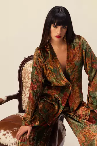 Nargis green co-ord set