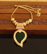 Kerala style gold platted mango palakka necklace