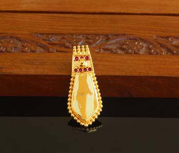 Kerala style gold platted nagapadam palakka pendant 2