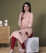 Arriva fab pure cotton desinger hand printed kurti