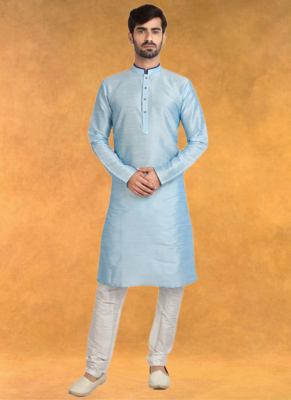 Art silk kurta pajama traditional wear 1