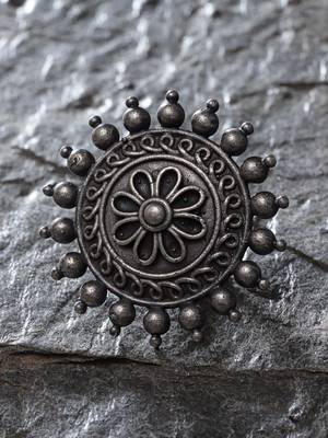 Sasha oxidised german silver floral design adjustable ring for women girls 2