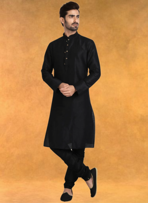 Art silk kurta pajama traditional wear 1